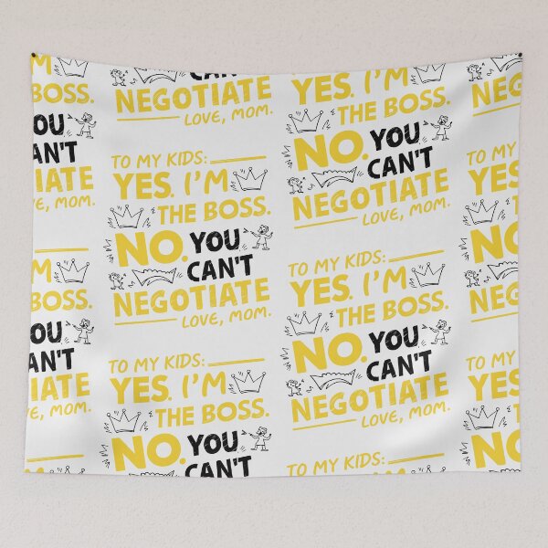 Item preview, Mom's Assertive Message: Yes, I'm the Boss! Mother's Day Typography designed and sold by HahaHandlesHub.