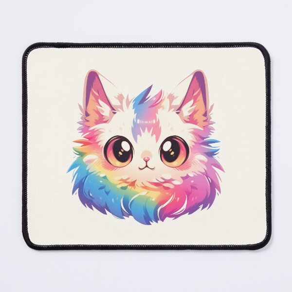 Item preview, Cute Kawaii Smiling Colorful Cat designed and sold by CozyKawaiiArt.