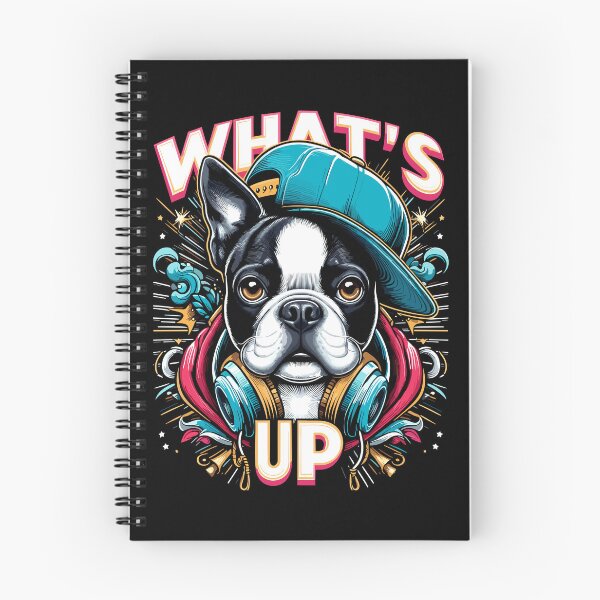Item preview, Boston Terrier Gangster What's Up Dog Gift designed and sold by Pineapple-Tree.