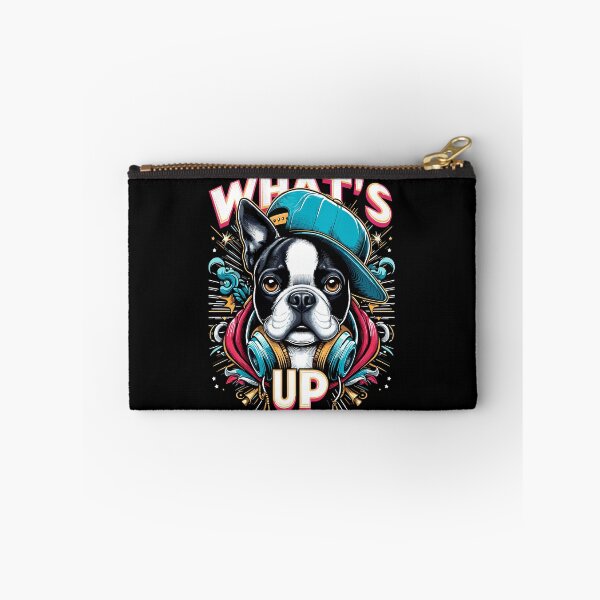 Item preview, Boston Terrier Gangster What's Up Dog Gift designed and sold by Pineapple-Tree.