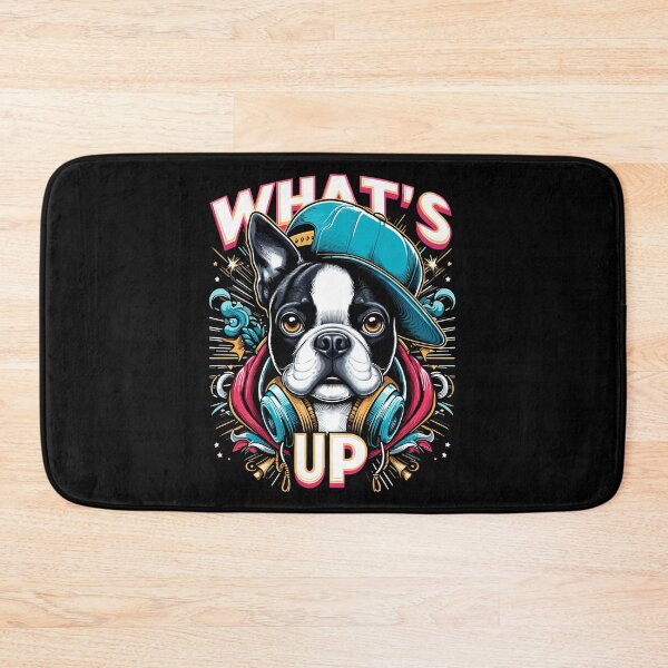 Item preview, Boston Terrier Gangster What's Up Dog Gift designed and sold by Pineapple-Tree.