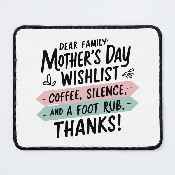 Item preview, Mom's Dream Wishlist: Minimalist Mother's Day Typography designed and sold by HahaHandlesHub.