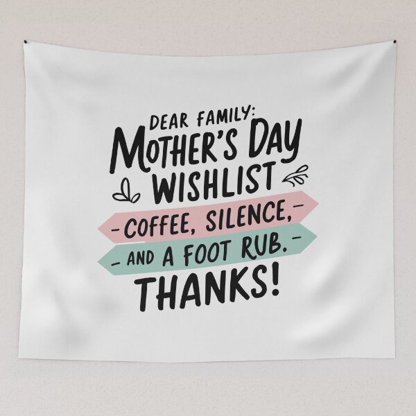 Item preview, Mom's Dream Wishlist: Minimalist Mother's Day Typography designed and sold by HahaHandlesHub.