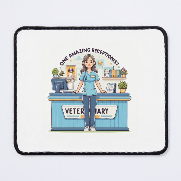 Item preview, One Amazing Veterinary Receptionist - Front Desk Hero designed and sold by TeesYouWant.
