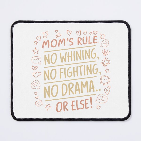 Item preview, Quirky Mom's Rule: Mother's Day Playful Typography designed and sold by HahaHandlesHub.