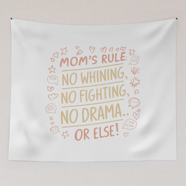 Item preview, Quirky Mom's Rule: Mother's Day Playful Typography designed and sold by HahaHandlesHub.