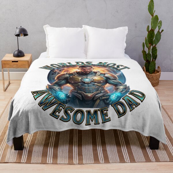 Item preview, Worlds Most Awesome Dad Cool Super Hero Fathers Day Gift Idea designed and sold by ZeptepiTrends.