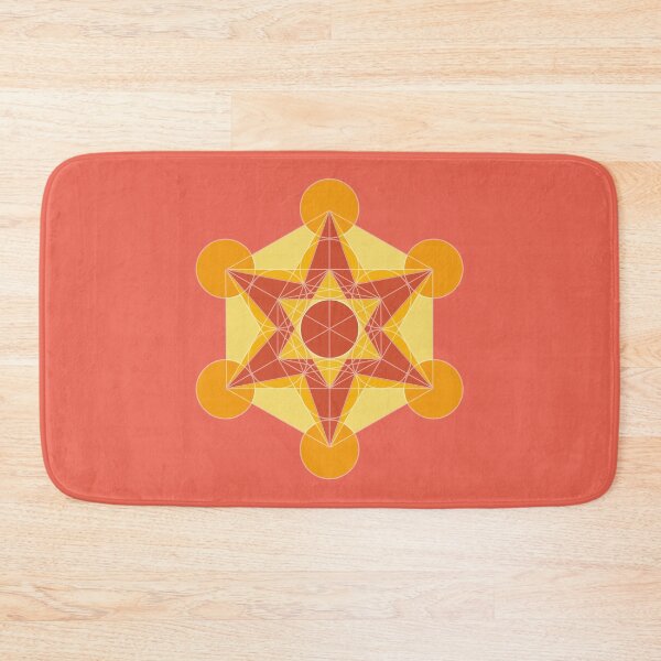 Item preview, Metatron's Cube - red and orange mandala 2 designed and sold by liftfrequencies.