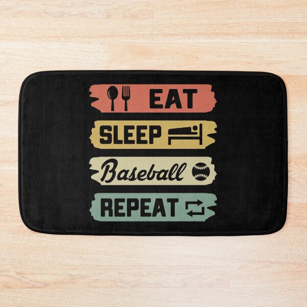 Artikelvorschau, Eat Sleep Baseball-Wiederholung entworfen und verkauft von Pine-Shop.