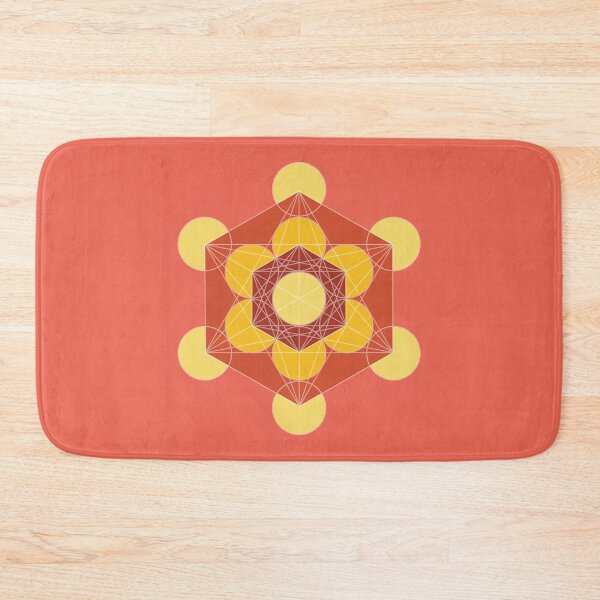Item preview, Metatron's Cube - red and orange mandala 3 designed and sold by liftfrequencies.