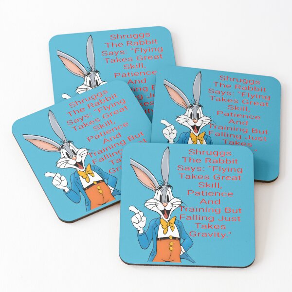 Item preview, Shruggs The Rabbit: Flying Takes Skill (No Background) designed and sold by Hall-O-Gram.
