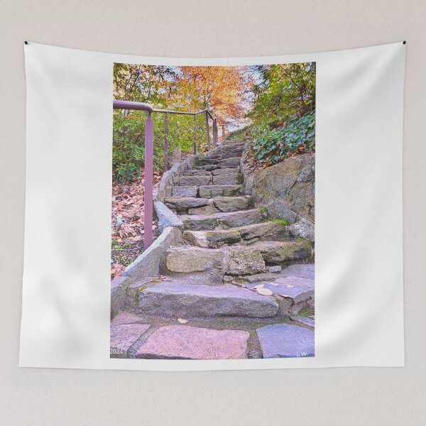 Item preview, Looking Up The Steps In Falls Park On The Reedy designed and sold by LisaWootenPhoto.