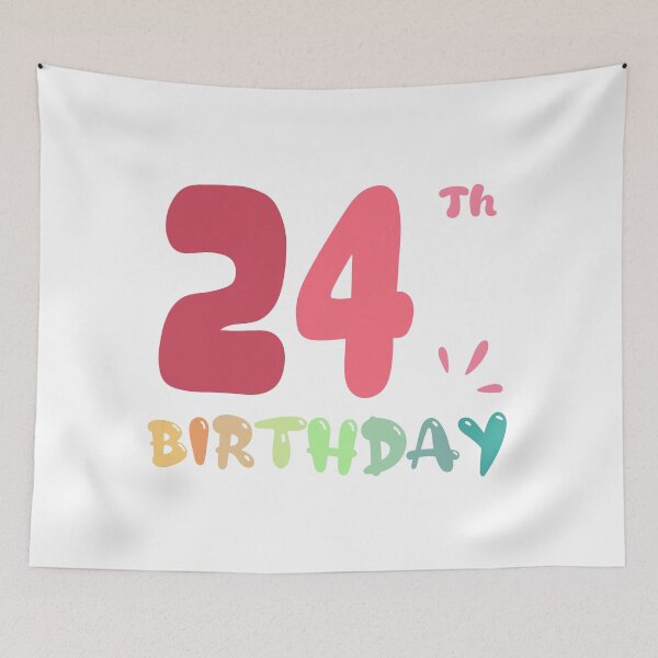 Item preview, Happy 24th Birthday designed and sold by SimpleP.