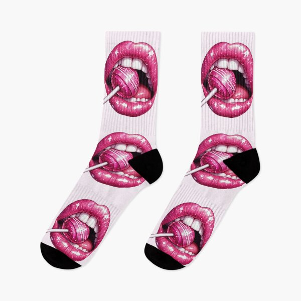Item preview, Pink lollipop in shiny pink lips designed and sold by Margival.