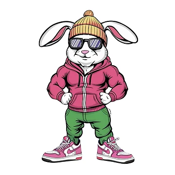 Artwork thumbnail, Bodybuilder Rabbit by Art-Design-EM