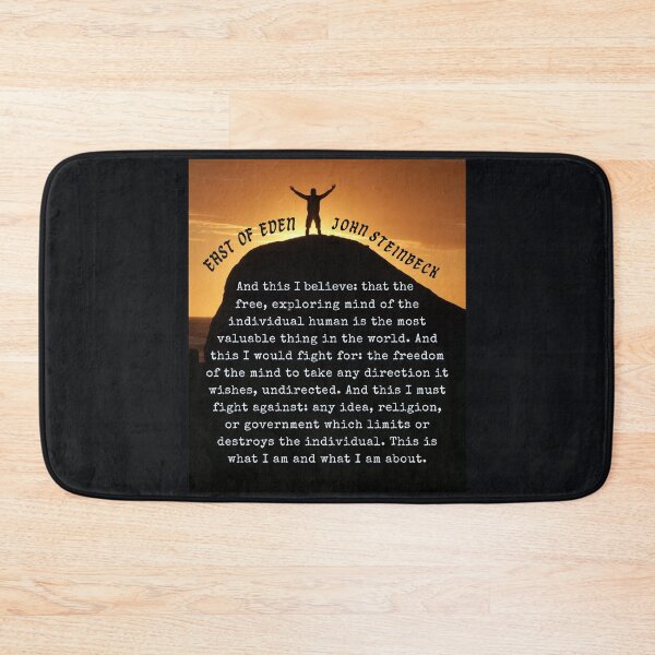 Item preview, John Steinbeck quote: And this I believe: that the free, exploring mind of the individual human is the most valuable thing in the world... designed and sold by artbleed.