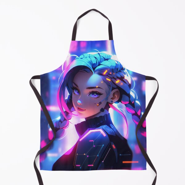 Artikelvorschau, Neon Sci-Fi Cyberspace Anime Mädchen entworfen und verkauft von bubblegoth.