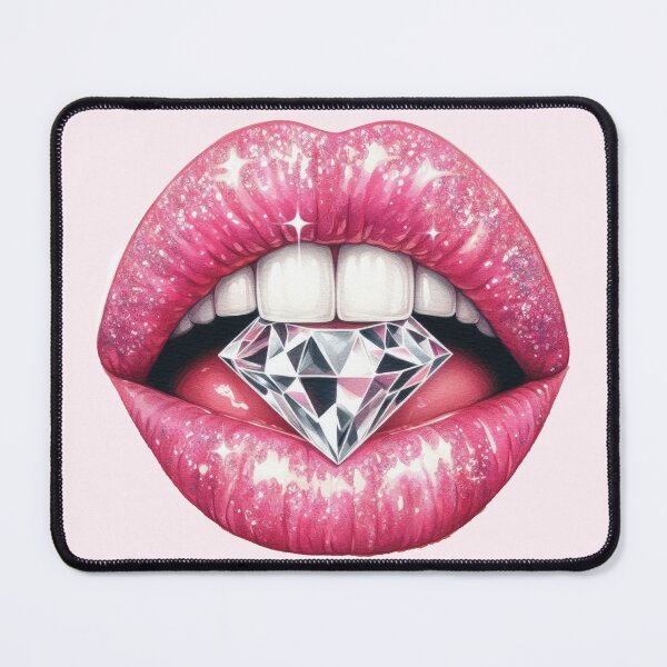 Item preview, Diamond in shiny pink lips designed and sold by Margival.