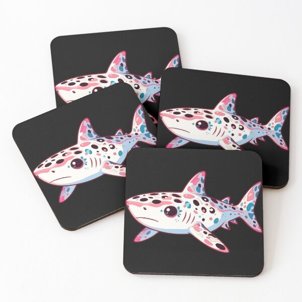 Item preview, Kawaii Pink Leopard Shark designed and sold by TomFrontierArt.