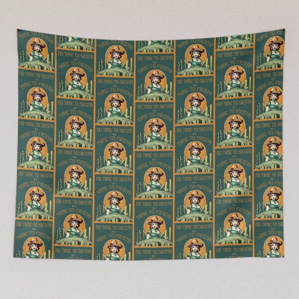 Item preview, NO TIME TO SIESTA ITS TIME TO FIESTA! FUNNY Mexican quotes designed and sold by La Loca.