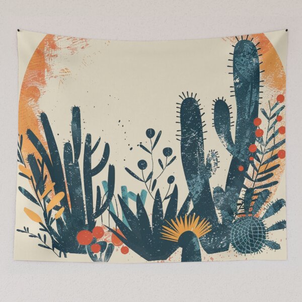 Item preview, Cactus Desert Circle designed and sold by SociallyRemoved.