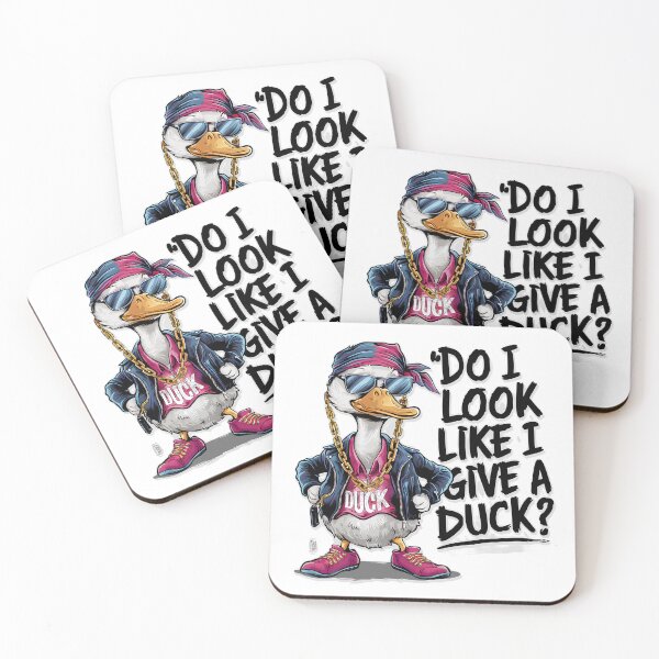 Item preview, DO I LOOK LIKE I GIVE A DUCK? - COOL FUNNY DUCK  designed and sold by justyna-s28.