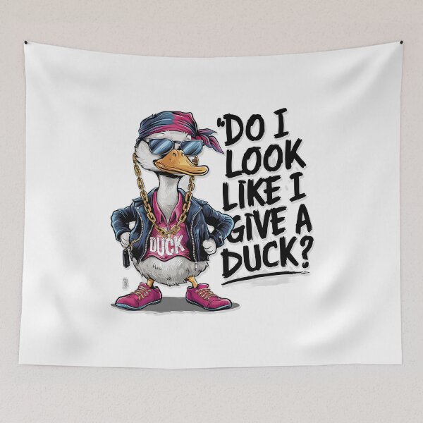 Item preview, DO I LOOK LIKE I GIVE A DUCK? - COOL FUNNY DUCK  designed and sold by justyna-s28.