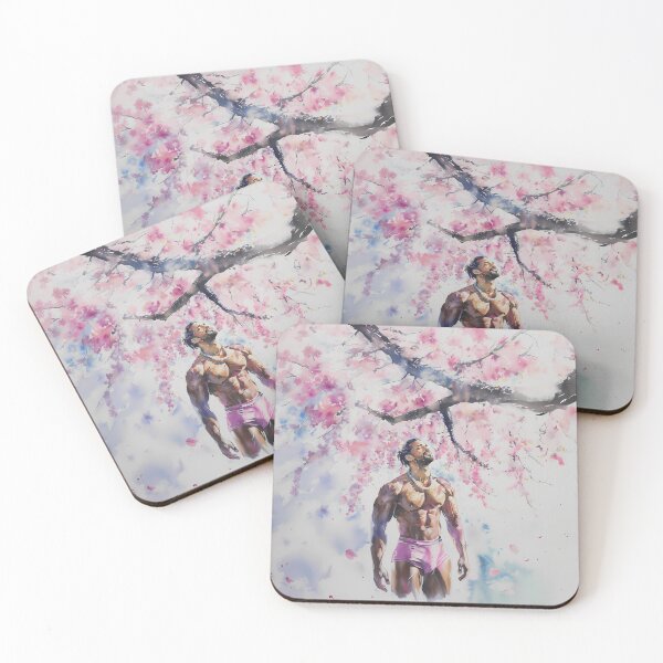 Item preview, Blossoming Strength: Majestic Sakura and Man - GayDoodles Art designed and sold by GayDoodles.