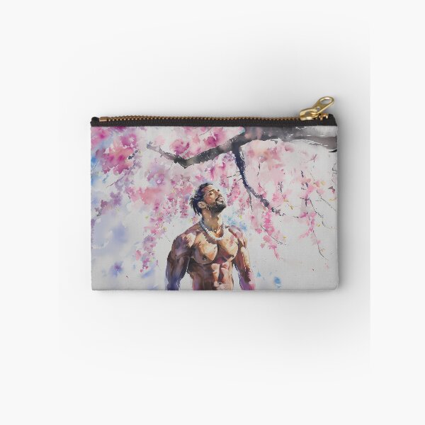 Item preview, Blossoming Strength: Majestic Sakura and Man - GayDoodles Art designed and sold by GayDoodles.