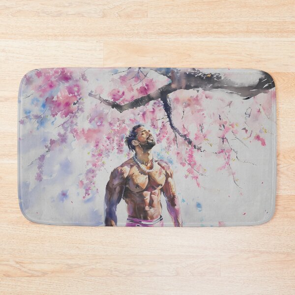 Item preview, Blossoming Strength: Majestic Sakura and Man - GayDoodles Art designed and sold by GayDoodles.