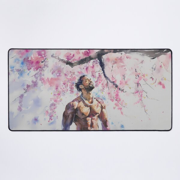 Item preview, Blossoming Strength: Majestic Sakura and Man - GayDoodles Art designed and sold by GayDoodles.