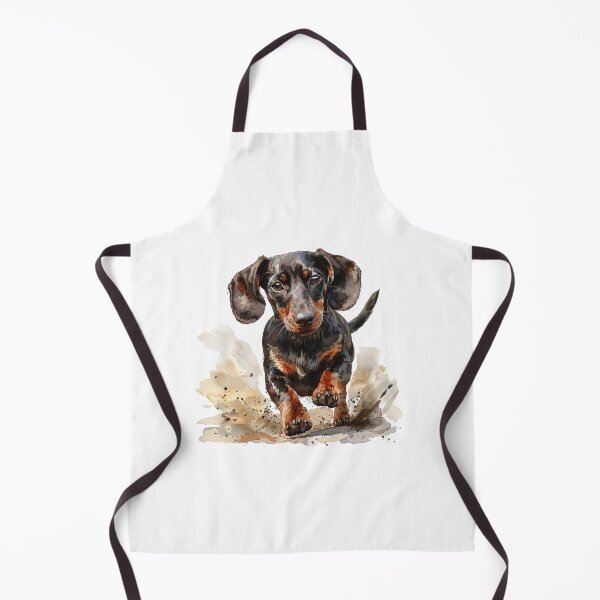 Item preview, Playful Dachshund Zooming Around the Yard - Fun Dog Art for Dachshund Lovers designed and sold by Mr-whiteBG.