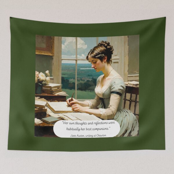 Item preview, Jane Austen Writing at Chawton designed and sold by LiteraryLoves.