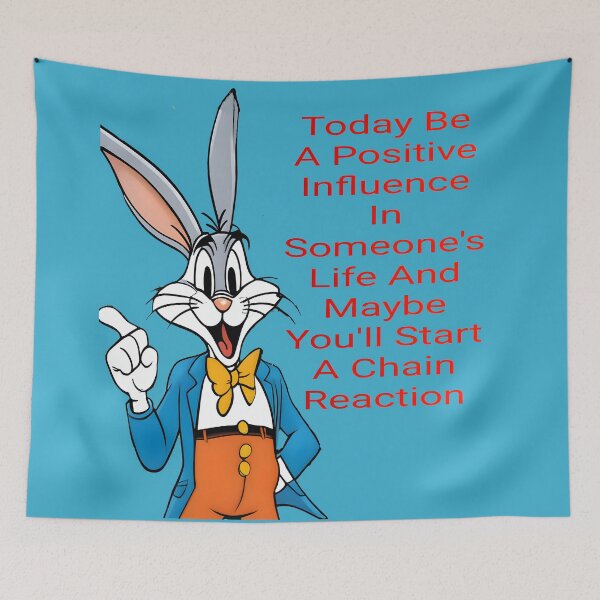 Item preview, Shruggs The Rabbit:  Be A Positive Influence In Someone's Life(No Background) designed and sold by Hall-O-Gram.
