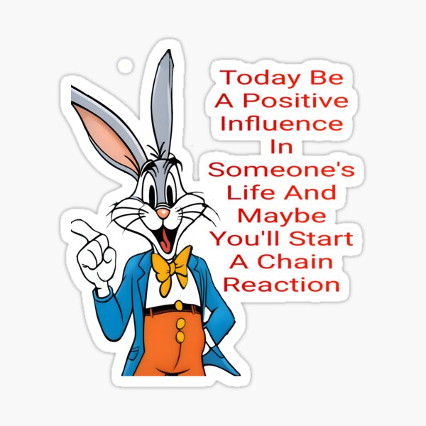 Item preview, Shruggs The Rabbit:  Be A Positive Influence In Someone's Life(No Background) designed and sold by Hall-O-Gram.