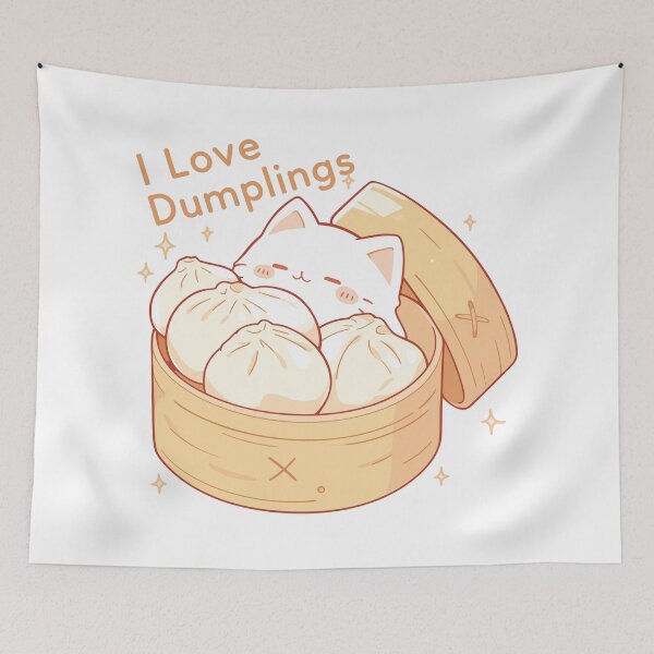 Item preview, Cat I love Dumplings designed and sold by myanko.
