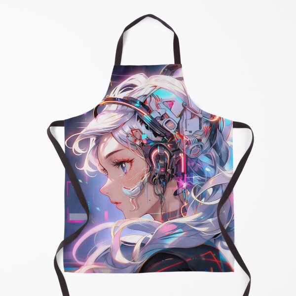Item preview, Neon Future Bionic Anime Girl designed and sold by bubblegoth.