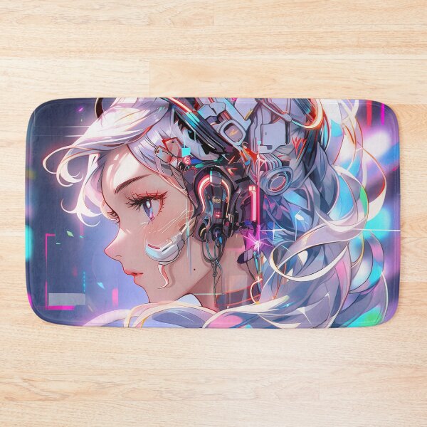 Item preview, Neon Future Bionic Anime Girl designed and sold by bubblegoth.