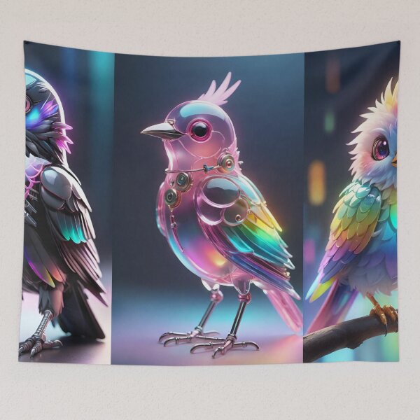 Item preview, A Trio of Robotic Birds designed and sold by masabo.