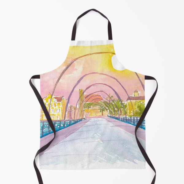 Item preview, Willemstad Curacao Queen Emma Bridge View with Sun designed and sold by artshop77.