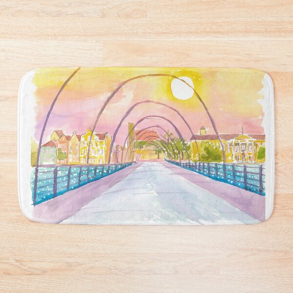 Item preview, Willemstad Curacao Queen Emma Bridge View with Sun designed and sold by artshop77.