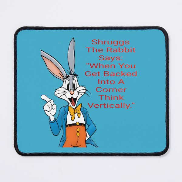 Item preview, Shruggs The Rabbit:  Think Vertically (No Background) designed and sold by Hall-O-Gram.