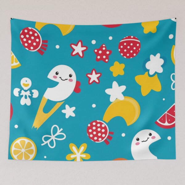 Item preview, RogerPattern - "Starry Faces & Lunar Charms" designed and sold by RogerPattern.