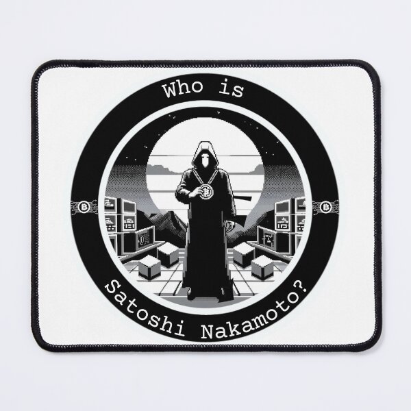 Item preview, Who is Satoshi Nakamoto? designed and sold by Bauerthreads.