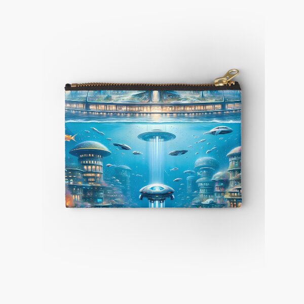 Item preview, Neptune's Embrace: Underwater Futuristic City designed and sold by LivingArtClips.