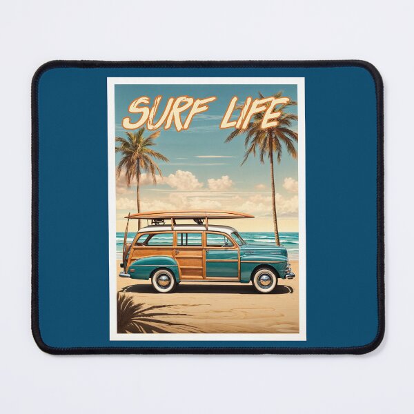 Item preview, Surf Life Woody Wagon Retro designed and sold by TerradVents.
