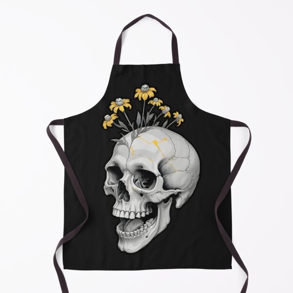 Item preview, skull with flower crest IA designed and sold by Mauromagar.