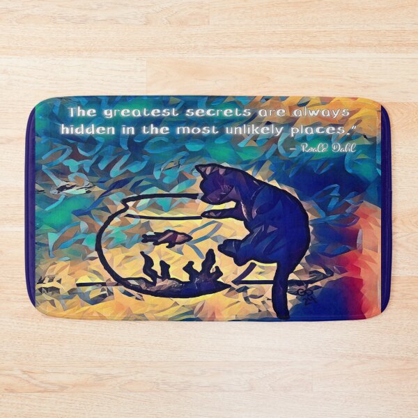 Item preview, Unlikely Places - Mystical Cat and Fishbowl Art designed and sold by gleefulme.