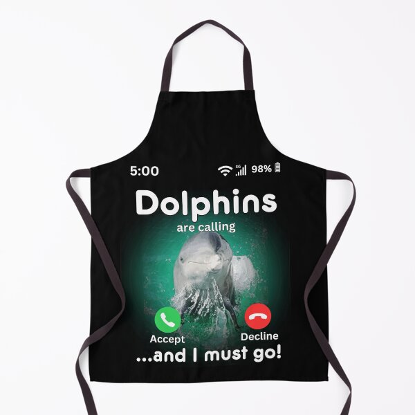 Item preview, Dolphins Are Calling and I must Go! Save Our Seas, Dolphin Lover, Pacific Ocean, Marine Life designed and sold by Sun Sand & Sea Art.