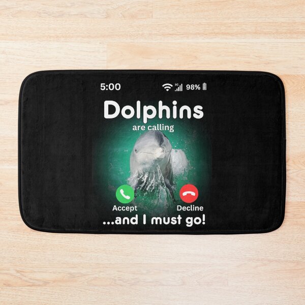 Item preview, Dolphins Are Calling and I must Go!  Save Our Seas, Dolphin Lover, Pacific Ocean, Marine Life designed and sold by Sun Sand & Sea Art.